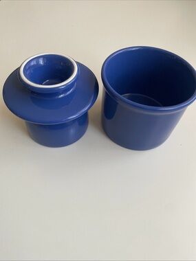 BUTTER BELL Crock Keeper Royal Blue